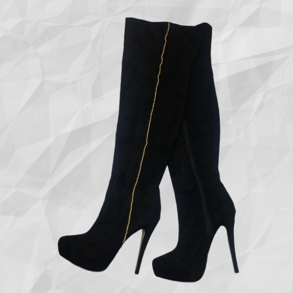 Bebe Tall Faux Suede Boots 6